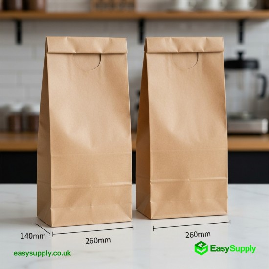 Large SOS Paper Bags 260 x 140 x 290 mm 250 Pcs Foil Bags