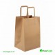Medium Brown SOS Paper Bag Internal Flat Handle 220 x 100 x 240 mm 250 Pcs Foil Bags