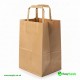 Small Brown SOS Paper Bag Internal Flat Handles Size:19 x 8 x 25 cm 225 Pcs Foil Bags