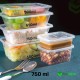 750 ml Microwave Food Containers with Lids