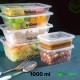 1000 ml Microwave Food Containers with Lids