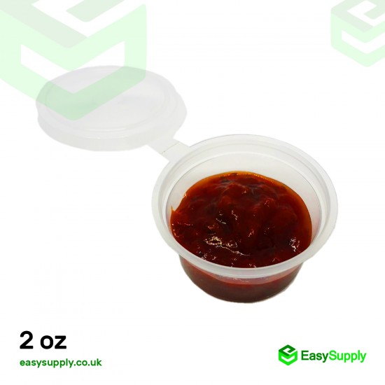 2 Oz Hinged Sauce Pots