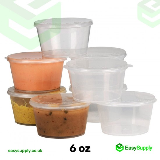 6 Oz 180 ml Hinged Sauce Pots