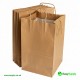 Large Twisted Handle Paper Bag Plain Brown 260 x 140 x 300 100 Pcs Aprox Foil Bags