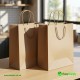 Large Twisted Handle Paper Bag Plain Brown 260 x 140 x 300 100 Pcs Aprox Foil Bags