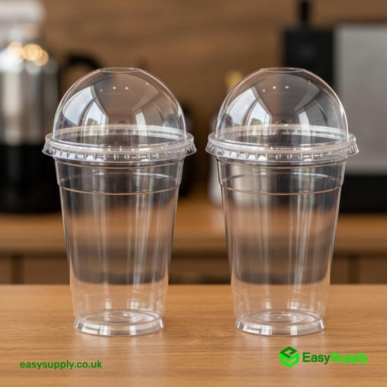 16 oz 12 Dome Smoothie Cup Lid 95 mm Cups