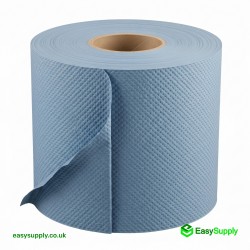 Blue Centrefeed 100 M 165 mm Embossed 6 Rolls 