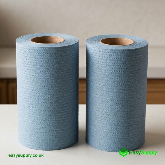 Blue Centrefeed 100 M 165 mm Embossed 6 Rolls Cleaning Products