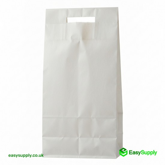 6 x 5 White Paper Bag Greaseproof Paper