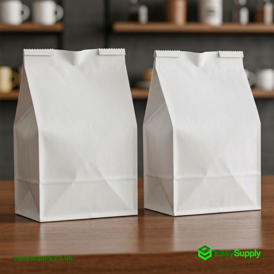 7 x 7 White Paper Bag Greaseproof Paper