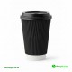 16 oz 12 Black Ripple Cup Lids 500 Pcs Cups