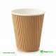 8 oz Brown Kraft Ripple Cups 500 Pcs