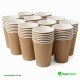 8 oz Brown Kraft Ripple Cups 500 Pcs