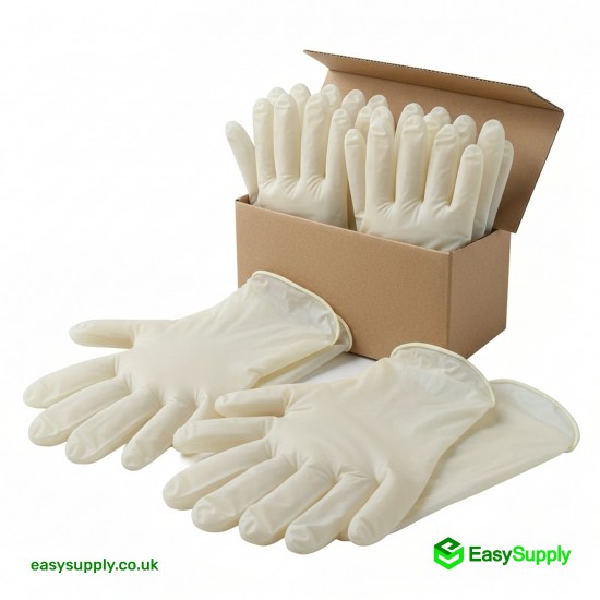 Clear Latex Powder Free Gloves Medical Medium