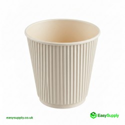 16 oz 12 White Ripple Cup Lids 500 Pcs Cups