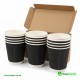 8 oz Black Ripple Cup Lids 500 Pcs Cups