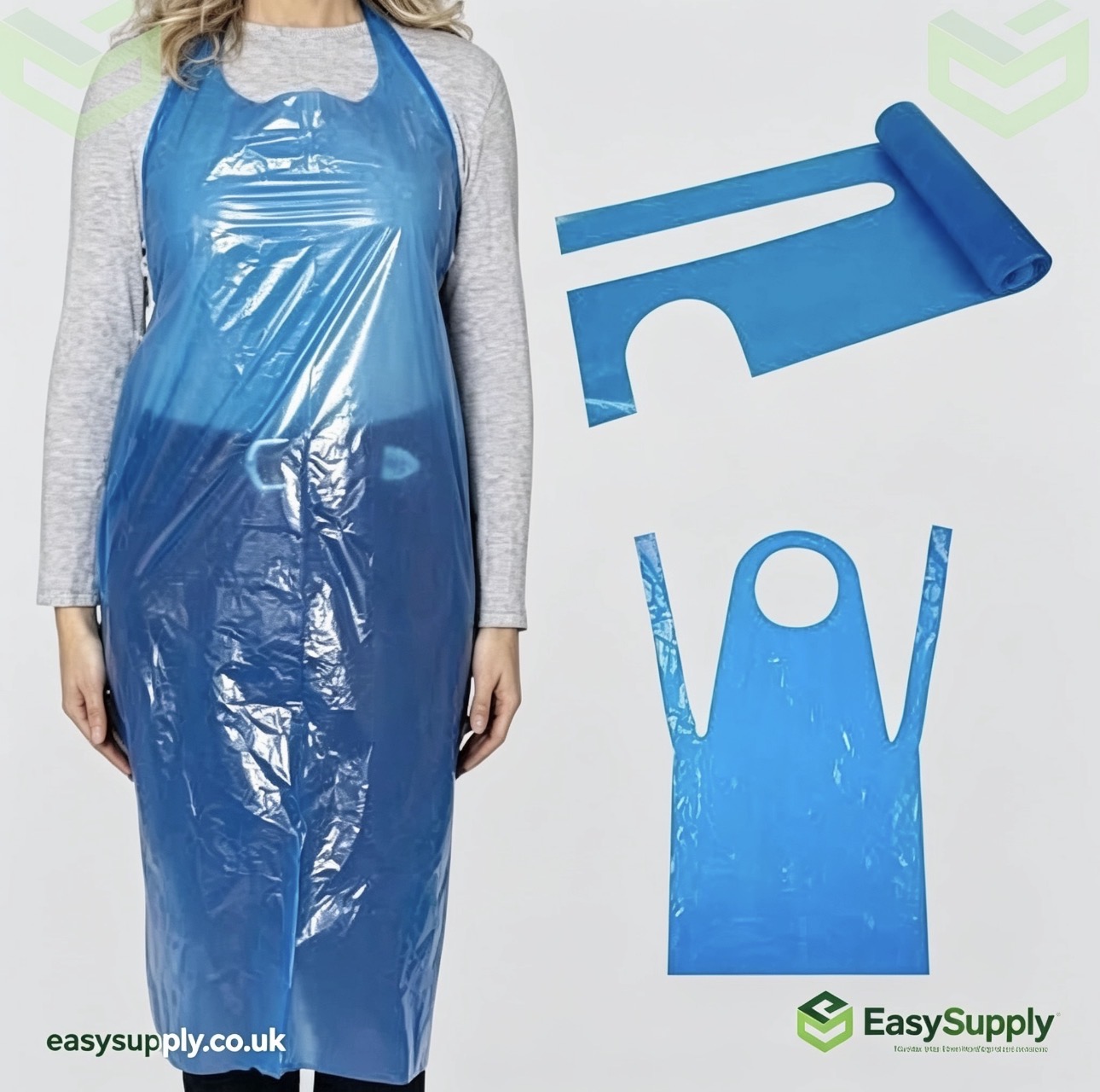Disposable Aprons Blue Packed 10 x 100 1000 Pcs | Cleaning and ...
